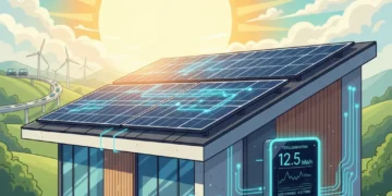Residential home with solar panels and smart energy meter, symbolizing future net metering changes.