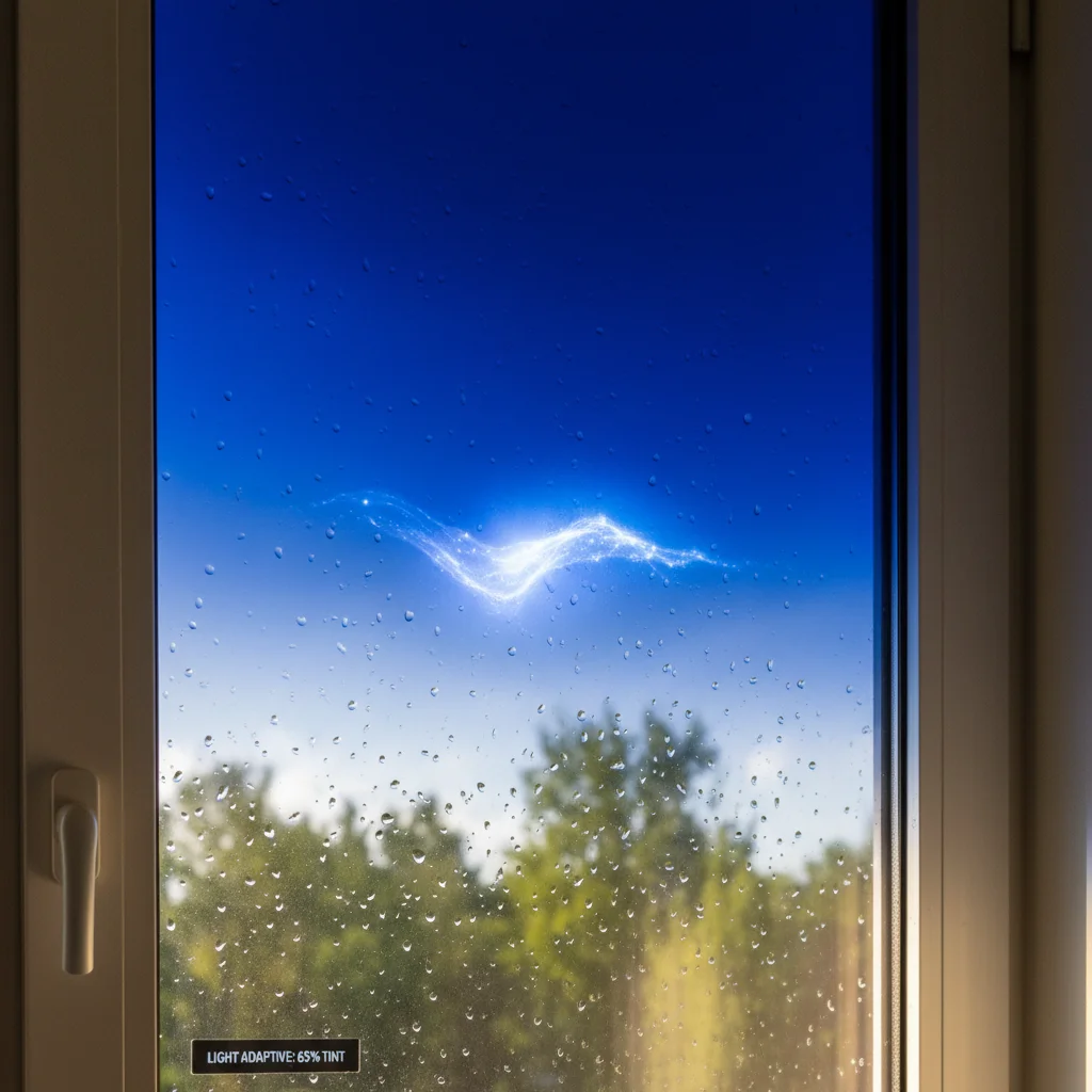 Smart electrochromic window adjusting tint dynamically