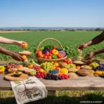 Variety of fresh, organic produce symbolizing sustainable food choices