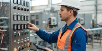 Energy Audits 2026: Uncovering Hidden Waste & Boosting Business Savings Professional conducting a business energy audit on an industrial control panel.